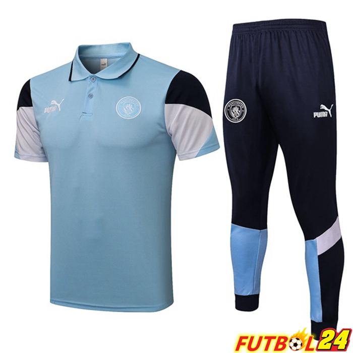 Camiseta Polo Manchester City + Pantalones Azul 2021/2022