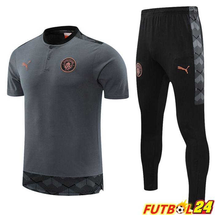 Camiseta Polo Manchester City + Pantalones Gris 2021/2022