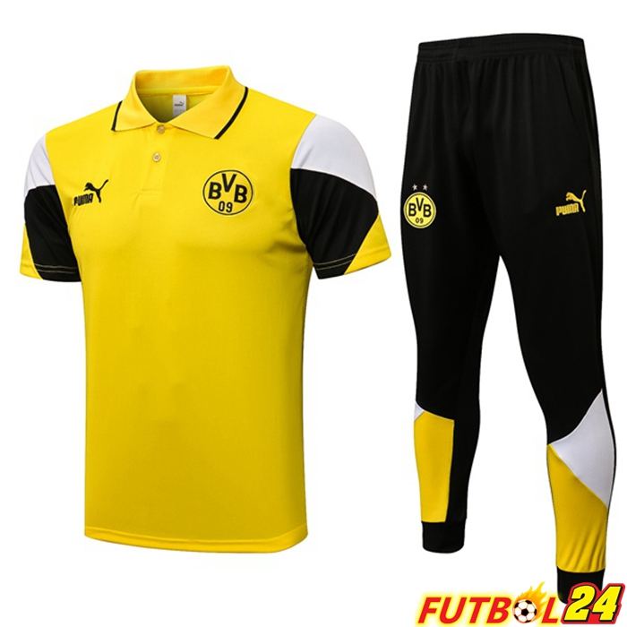 Camiseta Polo Dormund + Pantalones Amarillo 2021/2022