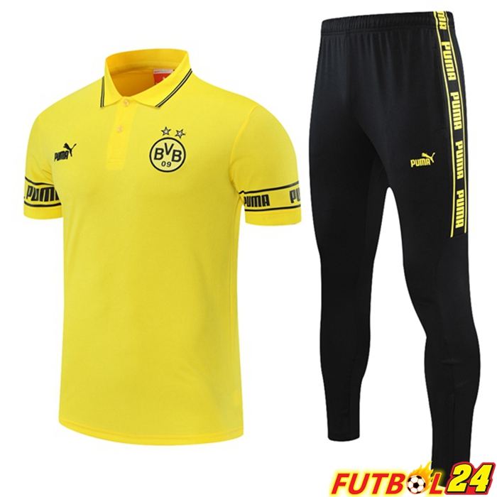 Camiseta Polo Dormund + Pantalones Amarillo 2021/2022