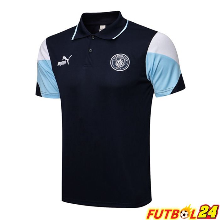 Camiseta Polo Manchester City Azul Royal 2021/2022