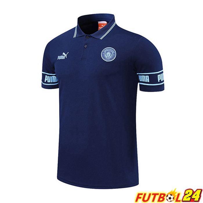 Camiseta Polo Manchester City Azul Royal 2021/2022