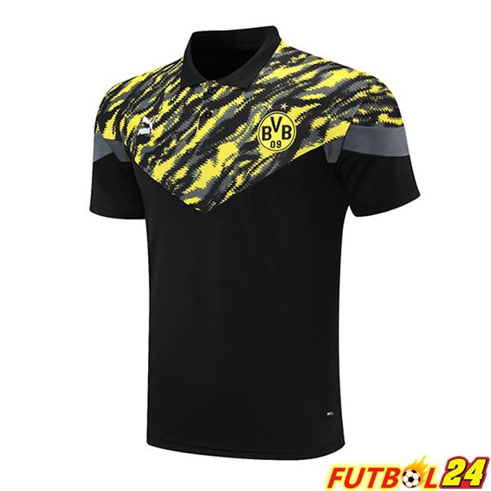 Camiseta Polo Dormund Negro Amarillo 2021/2022