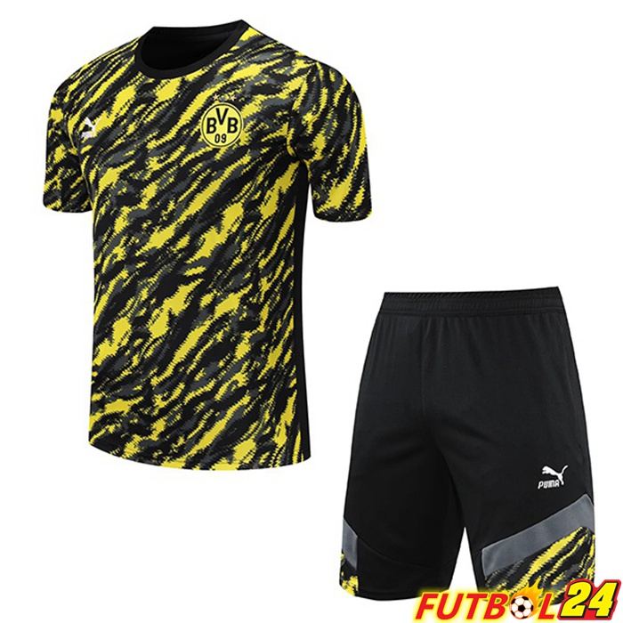 Camiseta Entrenamiento Dormund + Cortos Amarillo Negro 2021/2022
