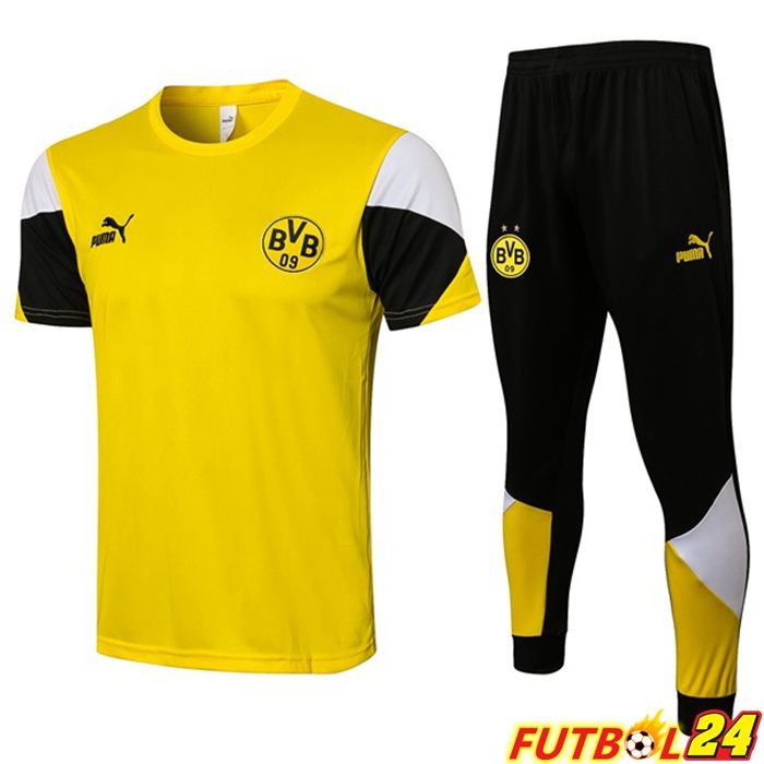Camiseta Entrenamiento Dormund + Pantalones Amarillo 2021/2022