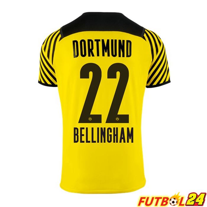 Camiseta Dormund (Bellingham 22) Mujer Titular Amarillo 2021/22