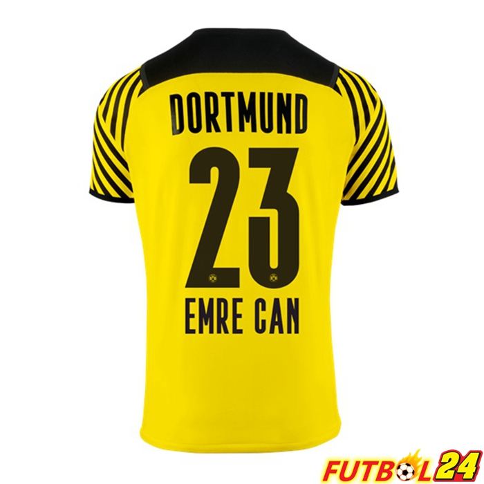 Camiseta Dormund (Emre Can 23) Mujer Titular Amarillo 2021/22