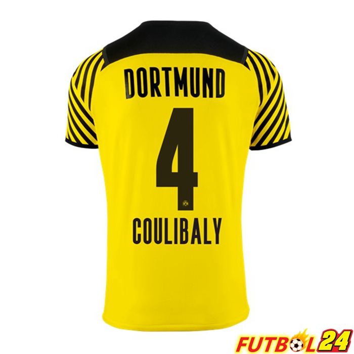 Camiseta Dormund (Coulibaly 4) Mujer Titular Amarillo 2021/22