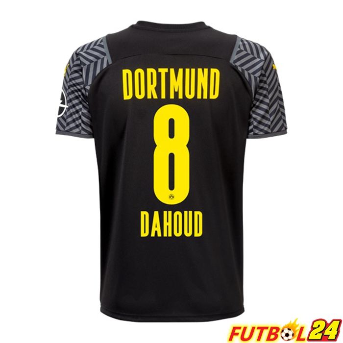 Camiseta Dormund (Dahoud 8) Mujer Alternativo Negro 2021/22