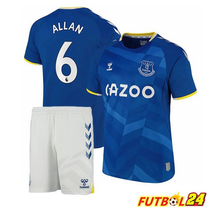 Camiseta Everton (Allan 6) Niños Titular Azul 2021/22