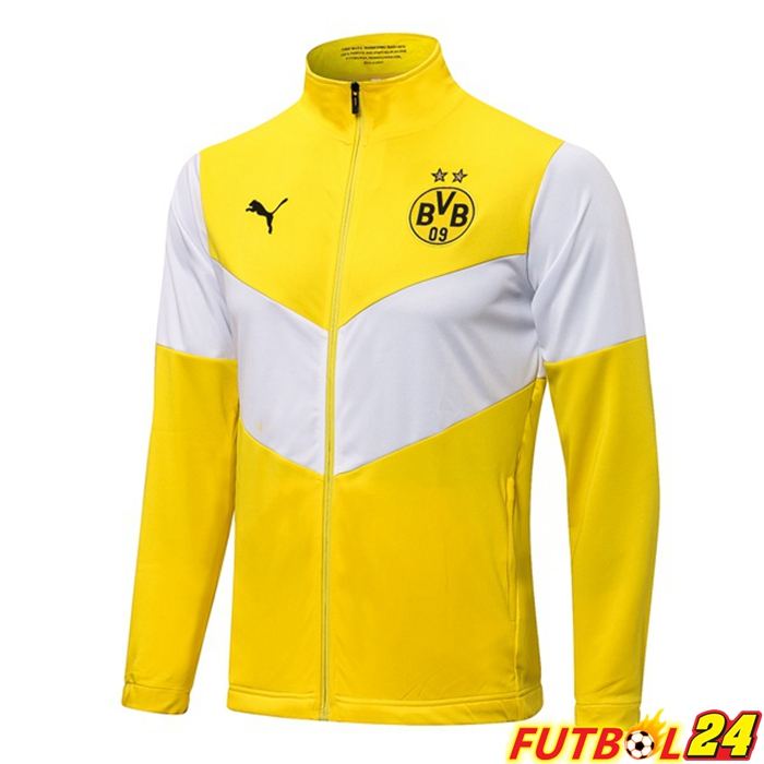 Chaquetas Futbol Dormund Amarillo Blanca 2021/2022