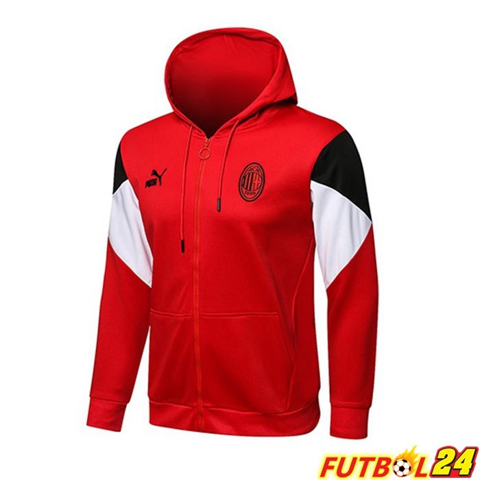 Chaquetas Con Capucha AC Milan Rojo 2021/2022
