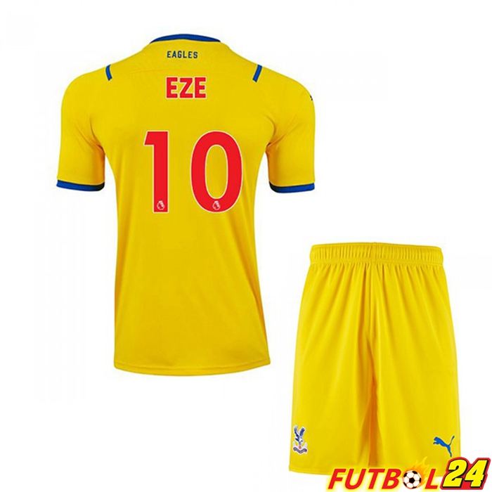 Camiseta Crystal Palace (EZE 10) Niños Alternativo Amarillo 2021/22
