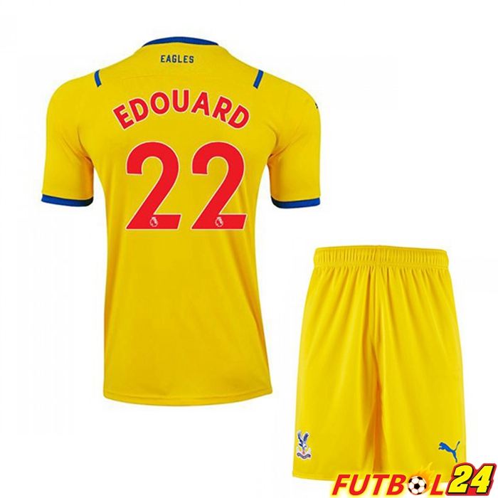 Camiseta Crystal Palace (EDOUARD 22) Niños Alternativo Amarillo 2021/22