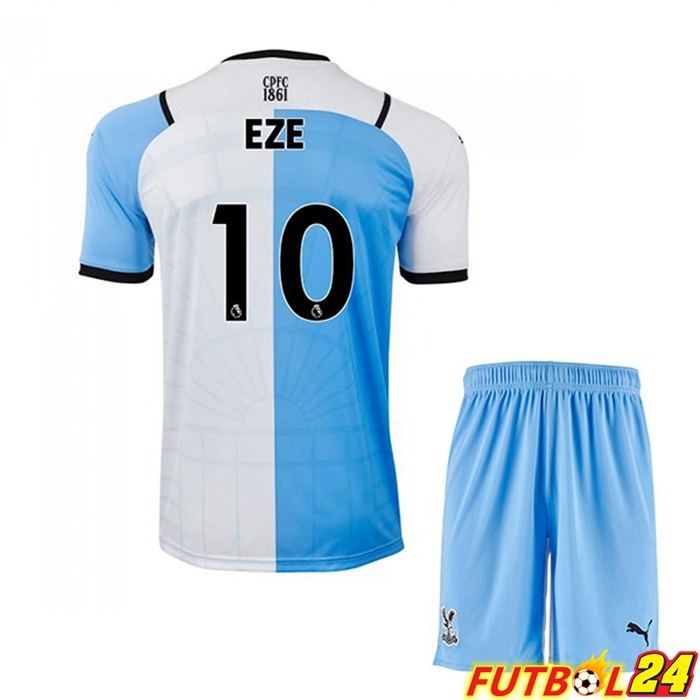 Camiseta Crystal Palace (EZE 10) Niños Tercero Blanca/Azul 2021/22