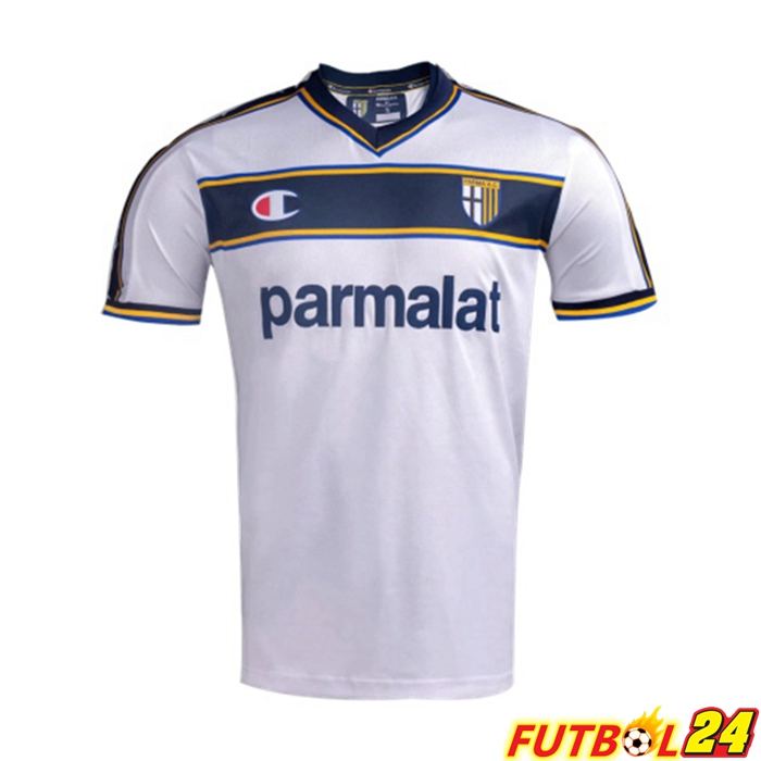 Camiseta Futbol Parma Calcio 1913 Retro Alternativo Blanca 2002-2003