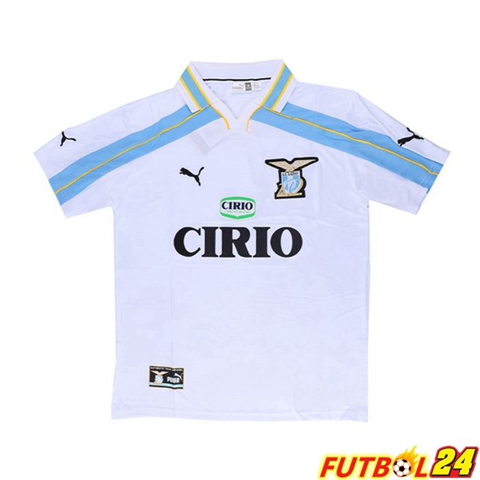 Camiseta Futbol SS Lazio Retro Alternativo Blanca 1999-2000