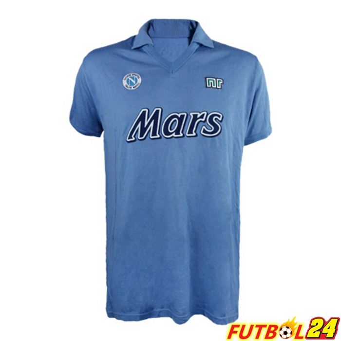 Camiseta Futbol SSC Napoli Retro Titular Azul 1989-1990