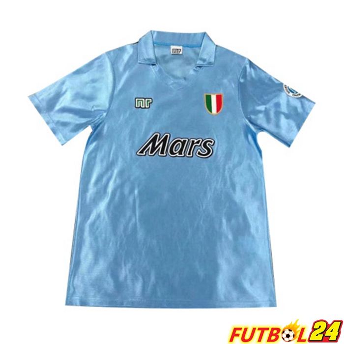 Camiseta Futbol SSC Napoli Retro Titular Azul 1990-1991
