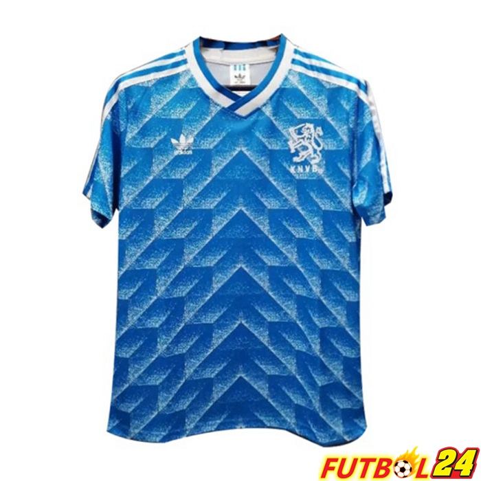 Camiseta Futbol Países Bajos Retro Alternativo Azul 1988