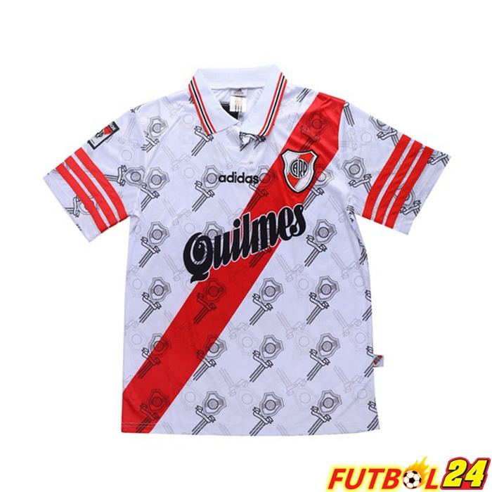 Camiseta Futbol River Plate Retro Titular Blanca 1996-1997