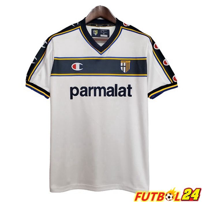 Camiseta Futbol Parma Calcio Retro Alternativo Blanca 1995-1997