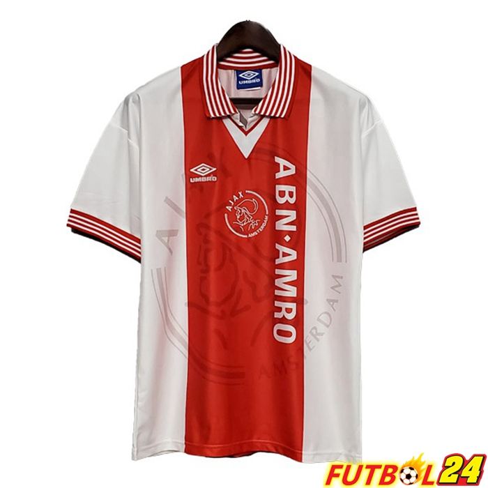 Camiseta Futbol AFC Ajax Retro Titular Rojo 1995-1996
