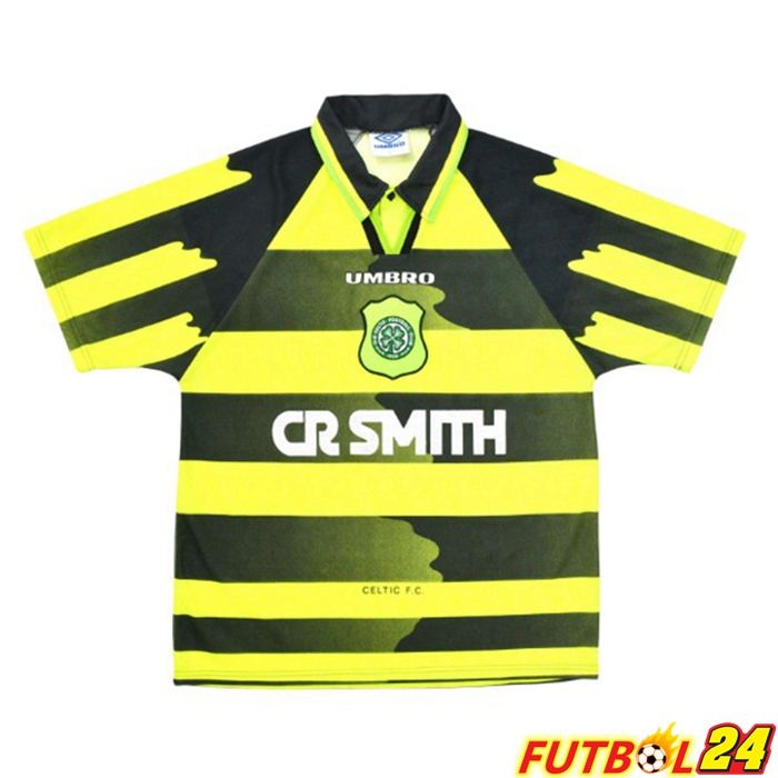 Camiseta Futbol Celtic FC Retro Alternativo Amarillo 1996-1997