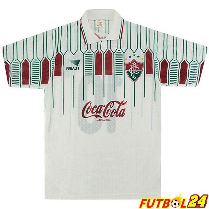 Camiseta Futbol Fluminense Retro Alternativo Blanca 1989-1990