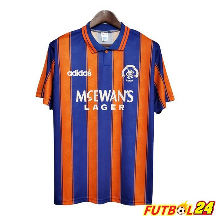 Camiseta Futbol Rangers FC Retro Alternativo Azul 1993-1994