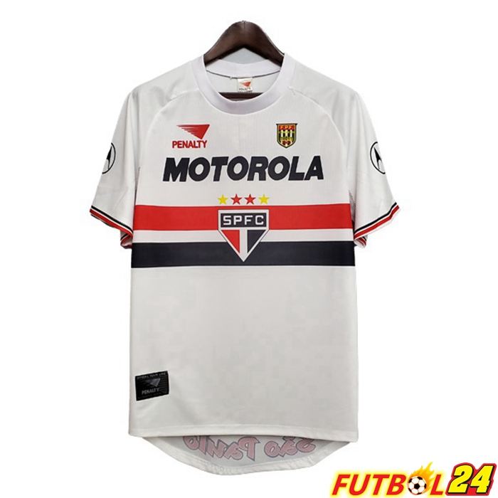 Camiseta Futbol Sao Paulo FC Retro Titular Blanca 1999-2000