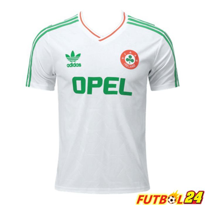Camiseta Futbol Irlanda Retro Alternativo Blanca 1990
