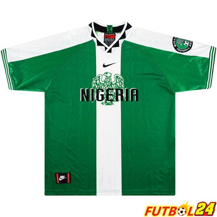 Camiseta Futbol Nigeria Retro Titular Verde 1996