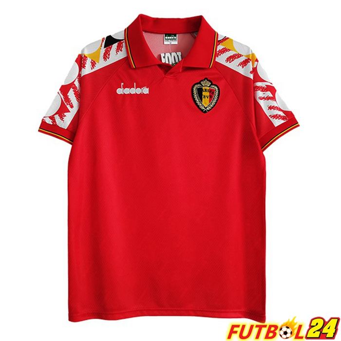 Camiseta Futbol Bélgica Retro Retro Titular Rojo 1995