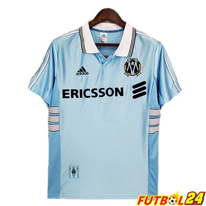 Camiseta Futbol Olympique De Marsella Retro Alternativo Azul 1998-1999