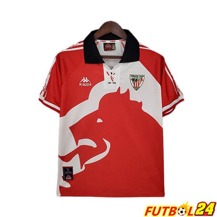 Camiseta Futbol Athletic Bilbao Retro Titular Rojo 1997-1998
