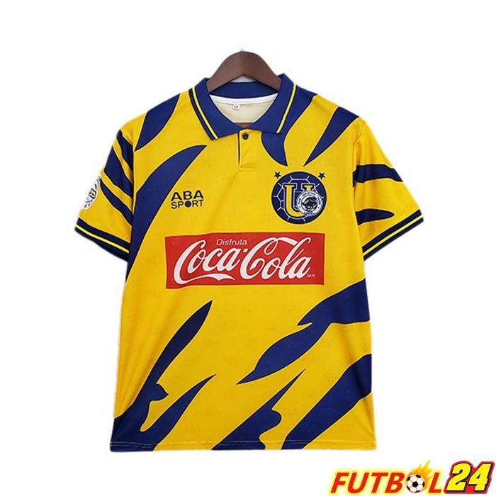 Camiseta Futbol Tigres UANL Retro Titular Amarillo 1996-1997