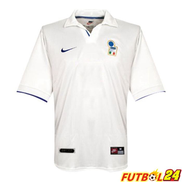 Camiseta Futbol Italia Retro Alternativo Blanca Copa Mundial 1998
