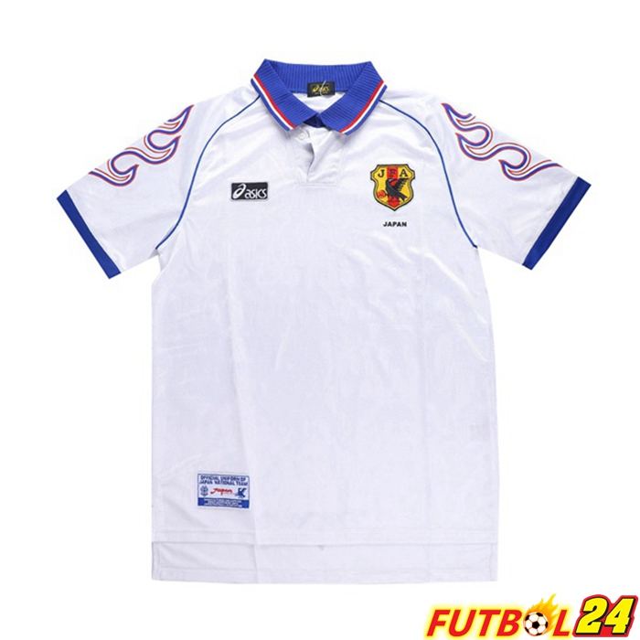 Camiseta Futbol Japón Retro Alternativo Blanca Copa Mundial 1998