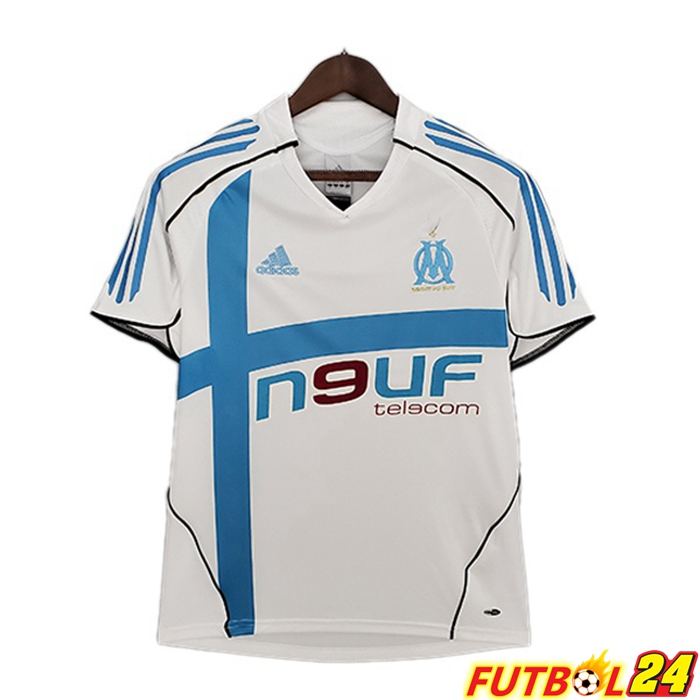 Camiseta Olympique De Marsella Retro Primera Blanco 2005-2006