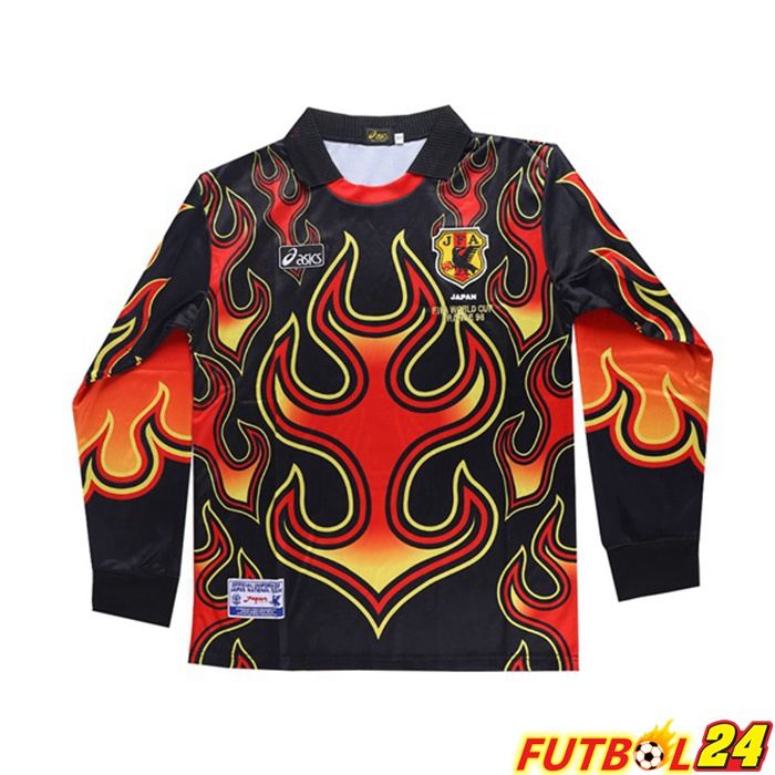 Camiseta Futbol Japón Goalkeeper Retro Negro Copa Mundial 1998