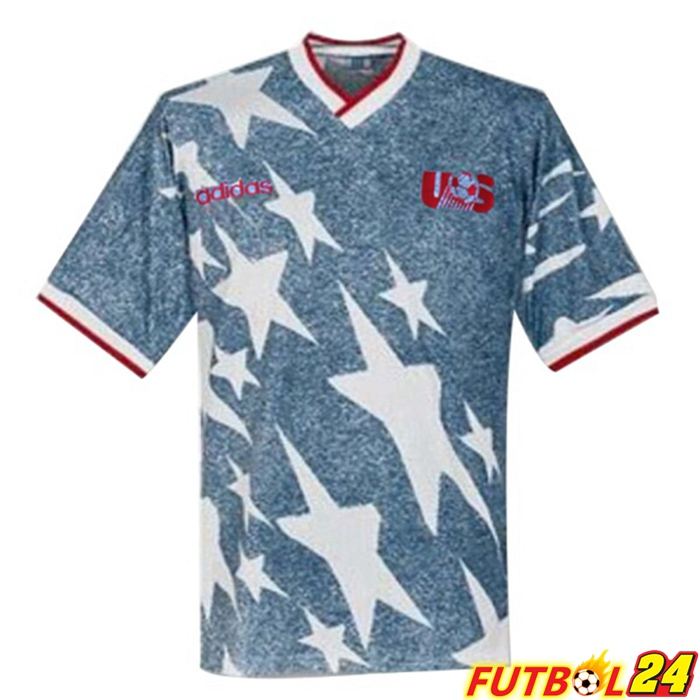 Camiseta Futbol Estados Unidos Retro Alternativo Azul Copa Mundial 1994