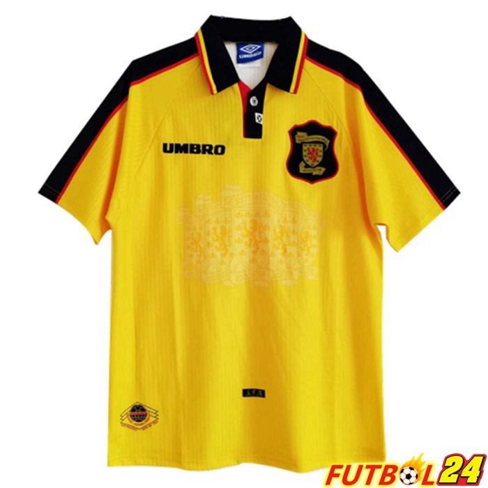 Camiseta Futbol Escocia Retro Alternativo Amarillo Copa Mundial 1998