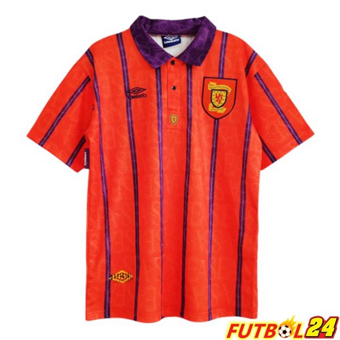 Camiseta Futbol Escocia Retro Alternativo Rojo 1993-1995