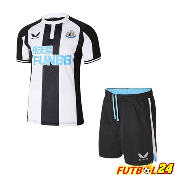 Camiseta Newcastle United Niños Titular Negro/Blanca 2021/22