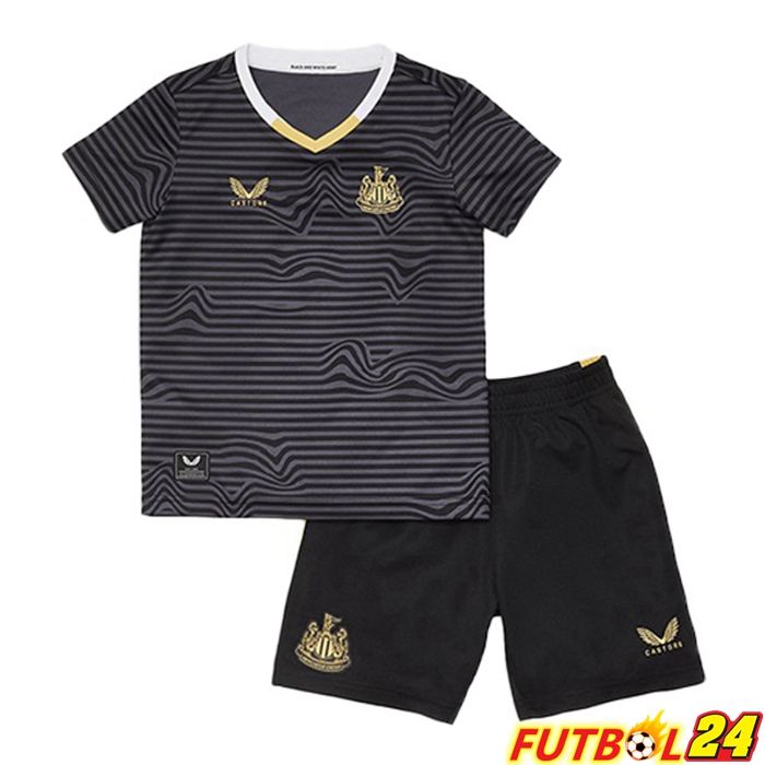 Camiseta Newcastle United Niños Alternativo Negro 2021/22
