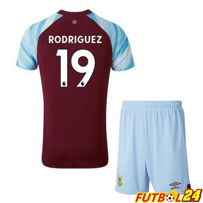 Camiseta Burnley (RODRIGUEZ 19) Niños Titular Marron 2021/22