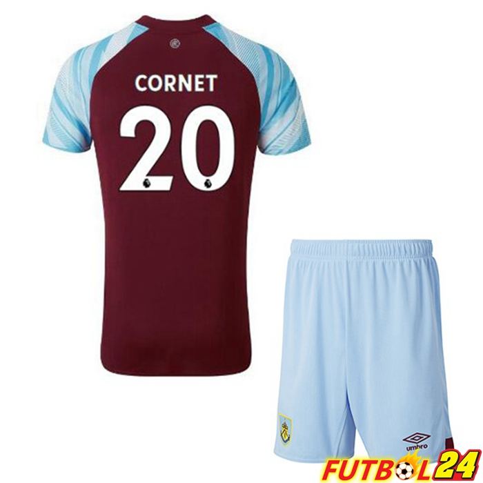 Camiseta Burnley (CORNET 20) Niños Titular Marron 2021/22