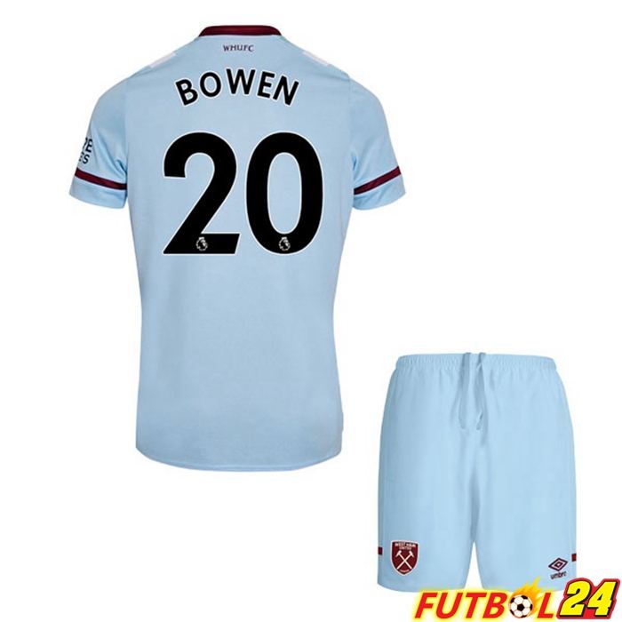 Camiseta West Ham United (BOWEN 20) Niños Alternativo Azul 2021/22