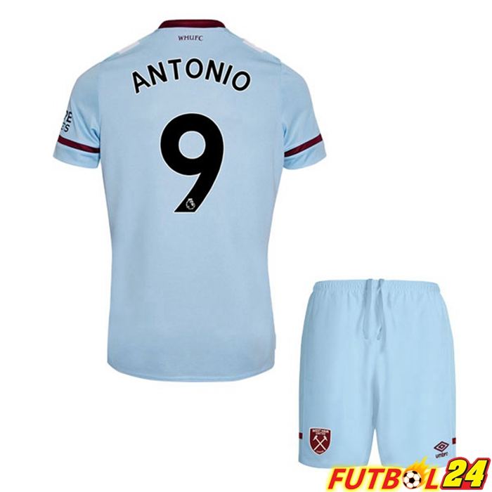 Camiseta West Ham United (ANTONIO 9) Niños Alternativo Azul 2021/22